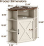 Corner Cabinet with USB Ports & Outlets