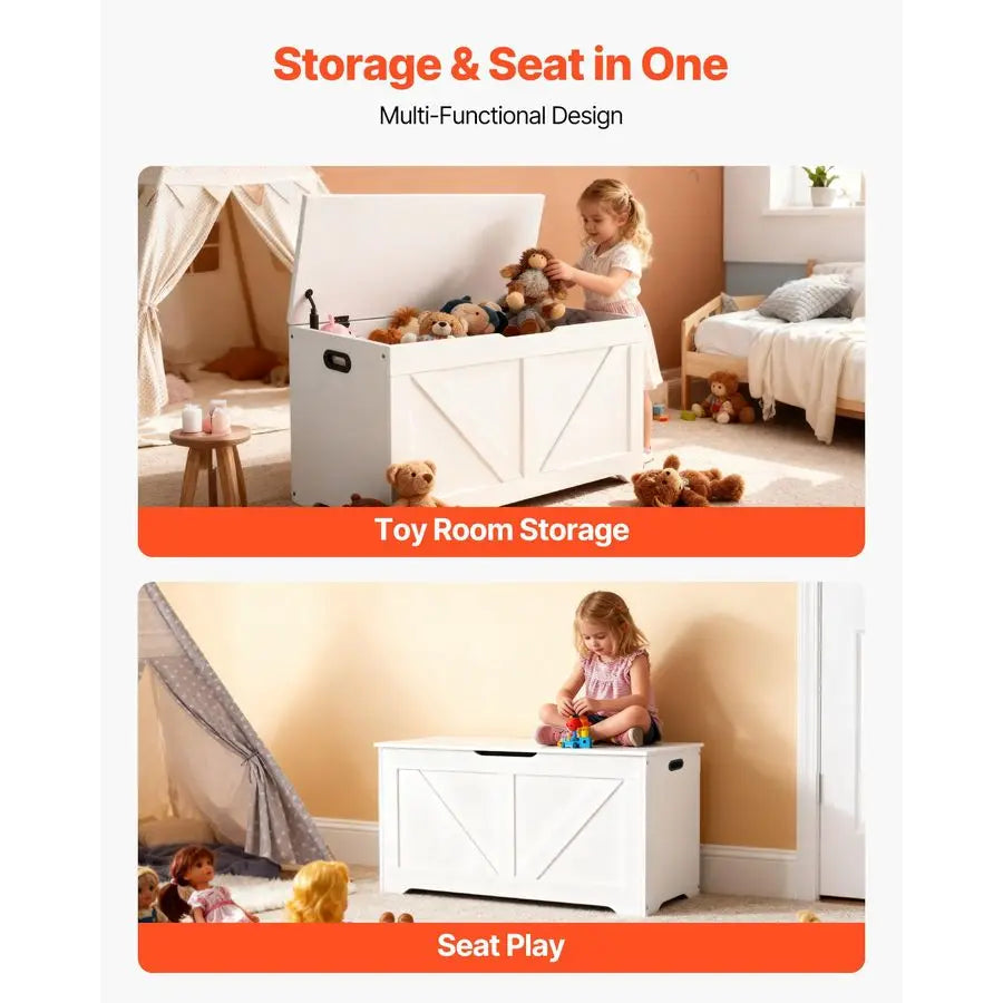 Wooden Toy Box Chest