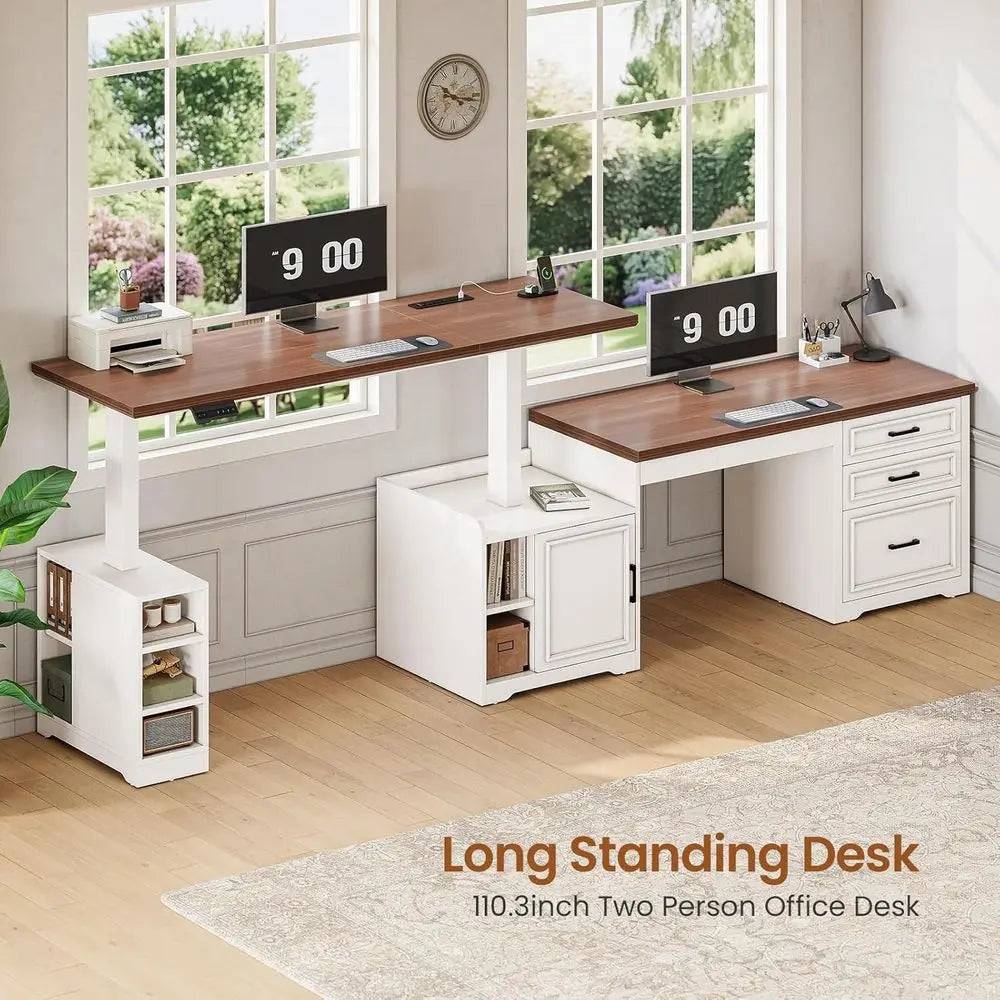 L-Shaped Electric Standing Desk