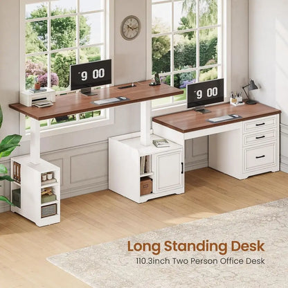 L-Shaped Electric Standing Desk