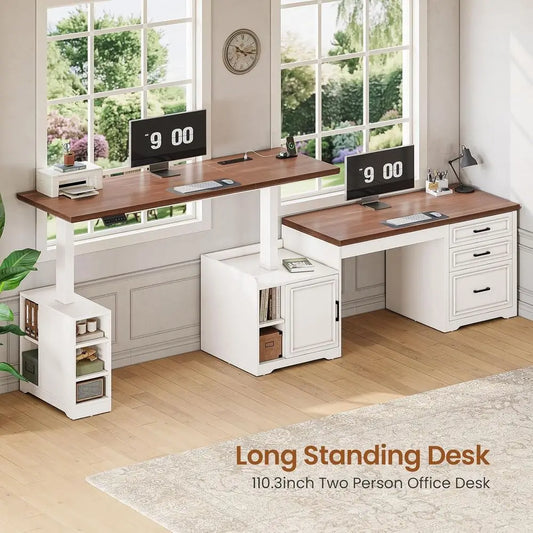 L-Shaped Electric Standing Desk