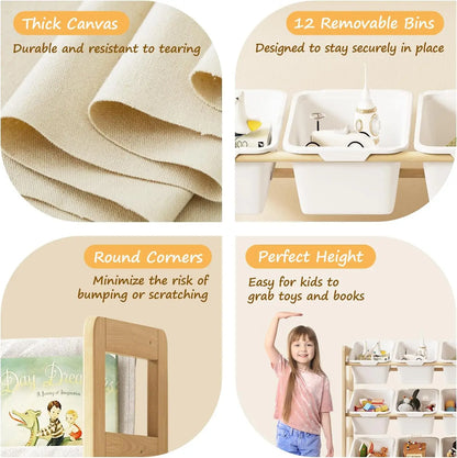 4-Tier Toy & Book Organizer
