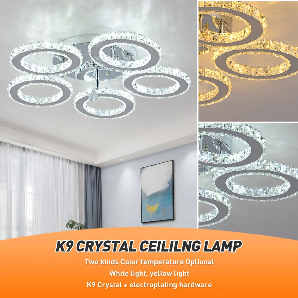 Modern Ceiling Crystal Chandelier
