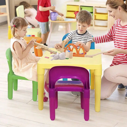 Kids Table and 4 Chairs Play Set