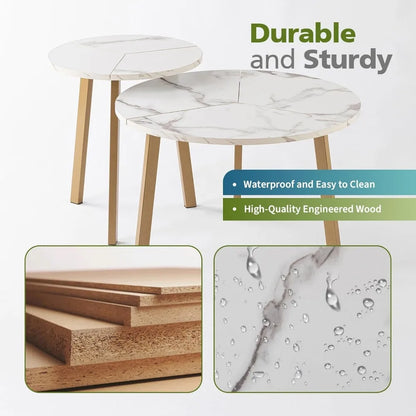 Round Nesting Coffee Table