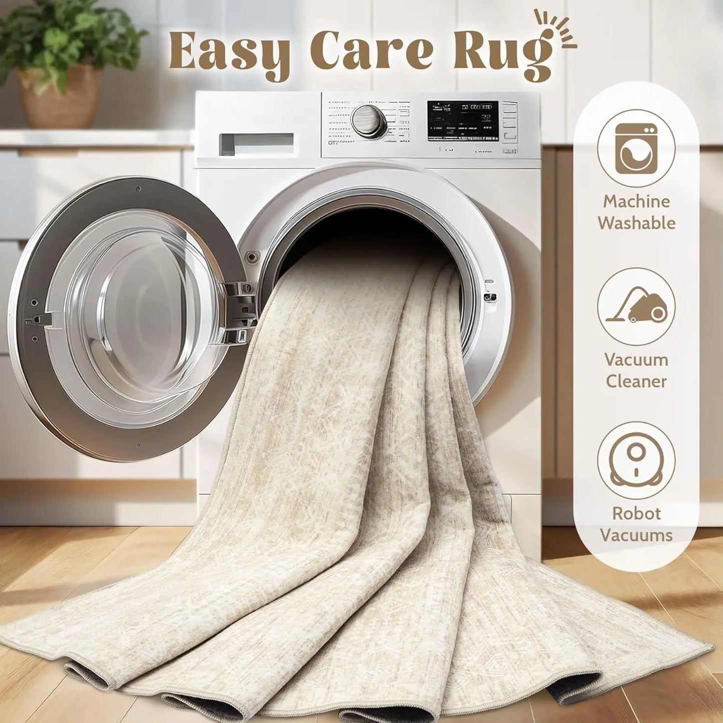 Moroccan Geometric Boho Rug