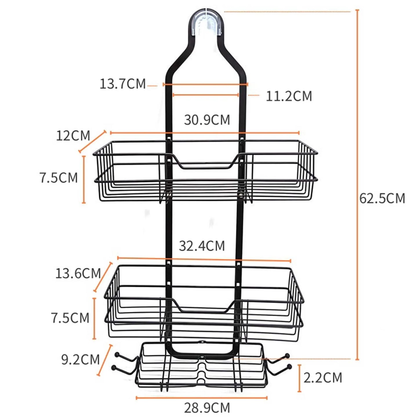 3-tier Household Shower Shelves
