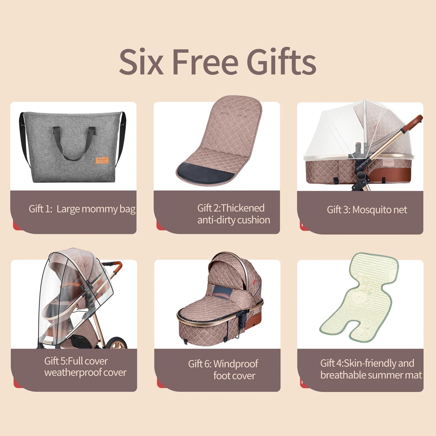 Pram Stroller  0-3 Years