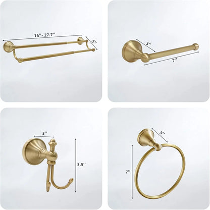 Antique Brass Bathroom Set