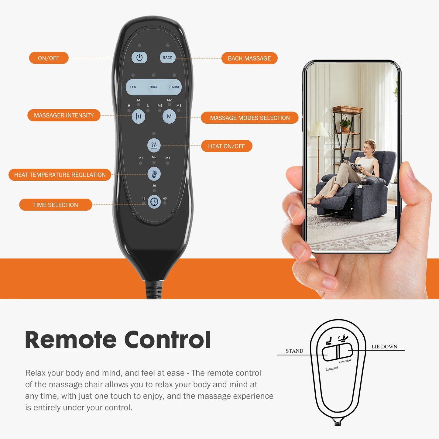 Adjustable Electric Power Lift Sofa