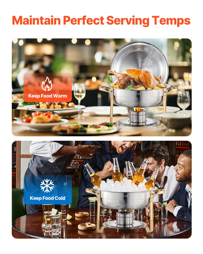 Round Catering Warmer Server