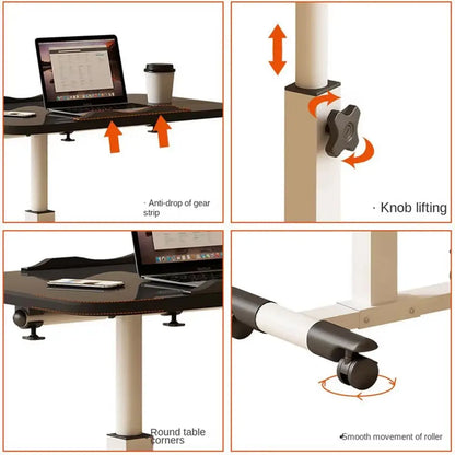 Foldable Standing Desk with Wheels