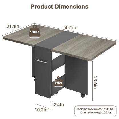 Space-Saving Folding Dining Table