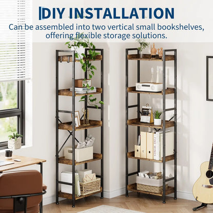 Triple 5 Tier Bookshelf