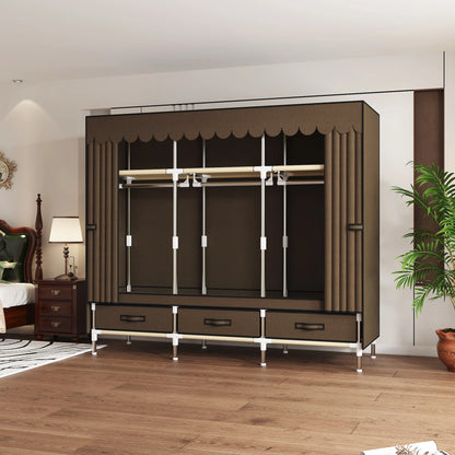 Portable Wardrobe Closet with - Includes for Bedroom
