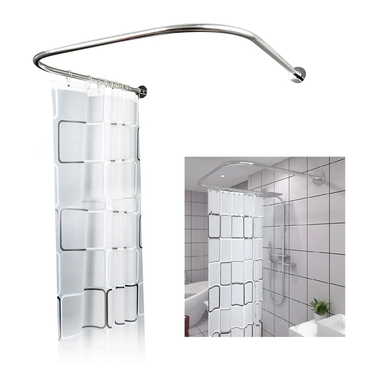 Stainless Steel Shower Curtain