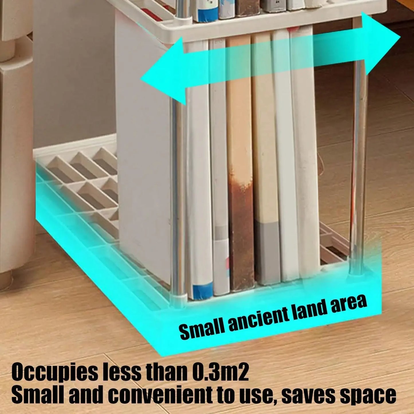 4-Tier Ventilated Shelf Organizer