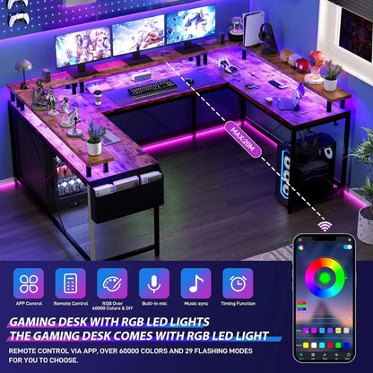 U Shaped Gaming Desk