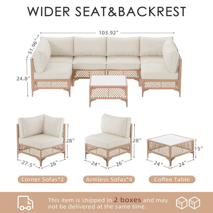 7 Piece Patio Conversation Set