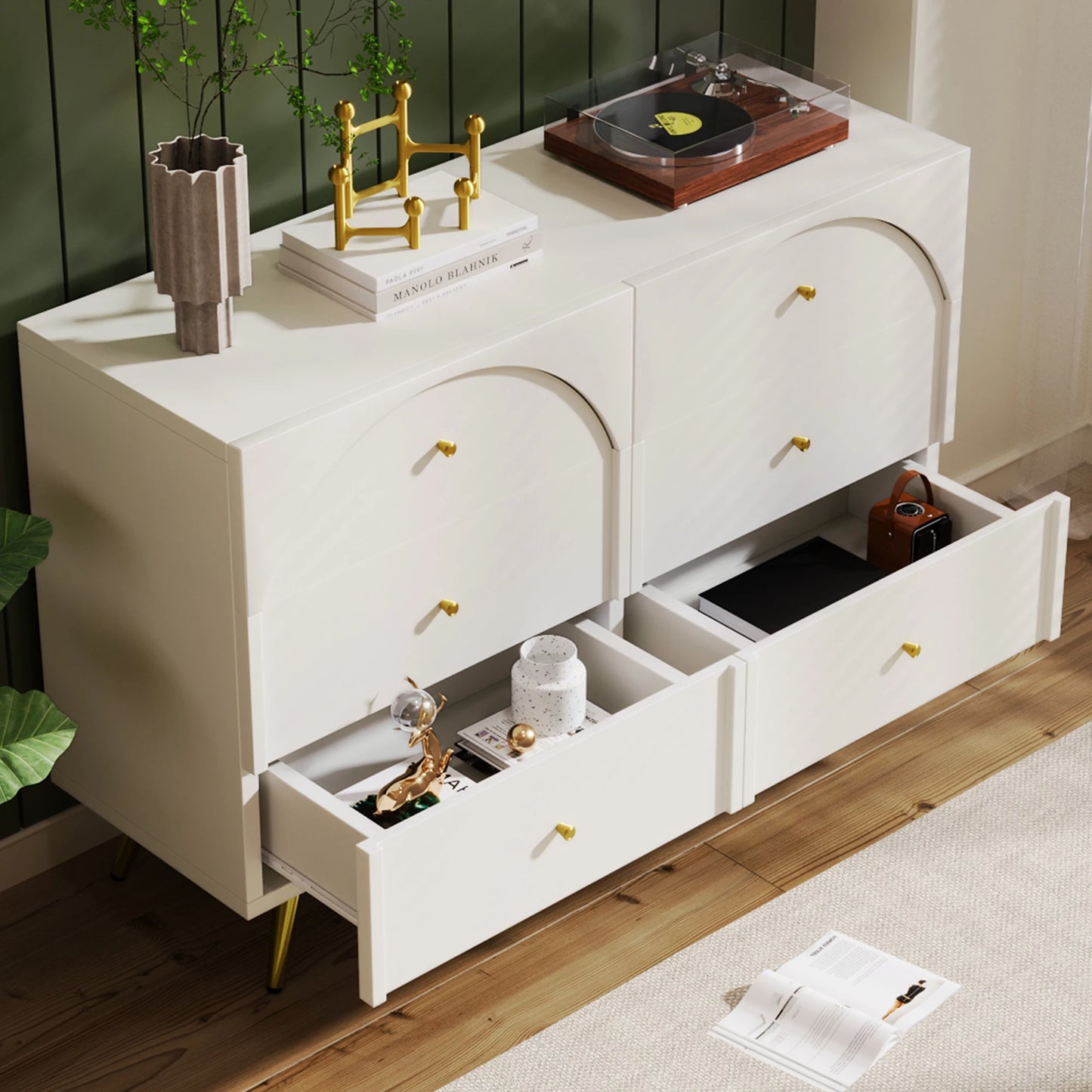Modern two door dining cabinet