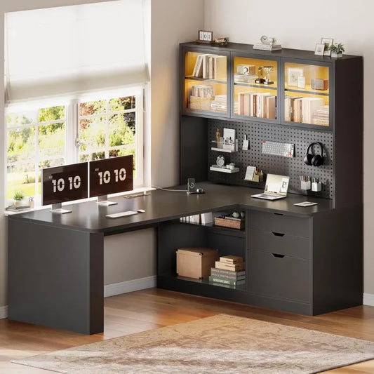 L Shaped Corner Gaming Desk