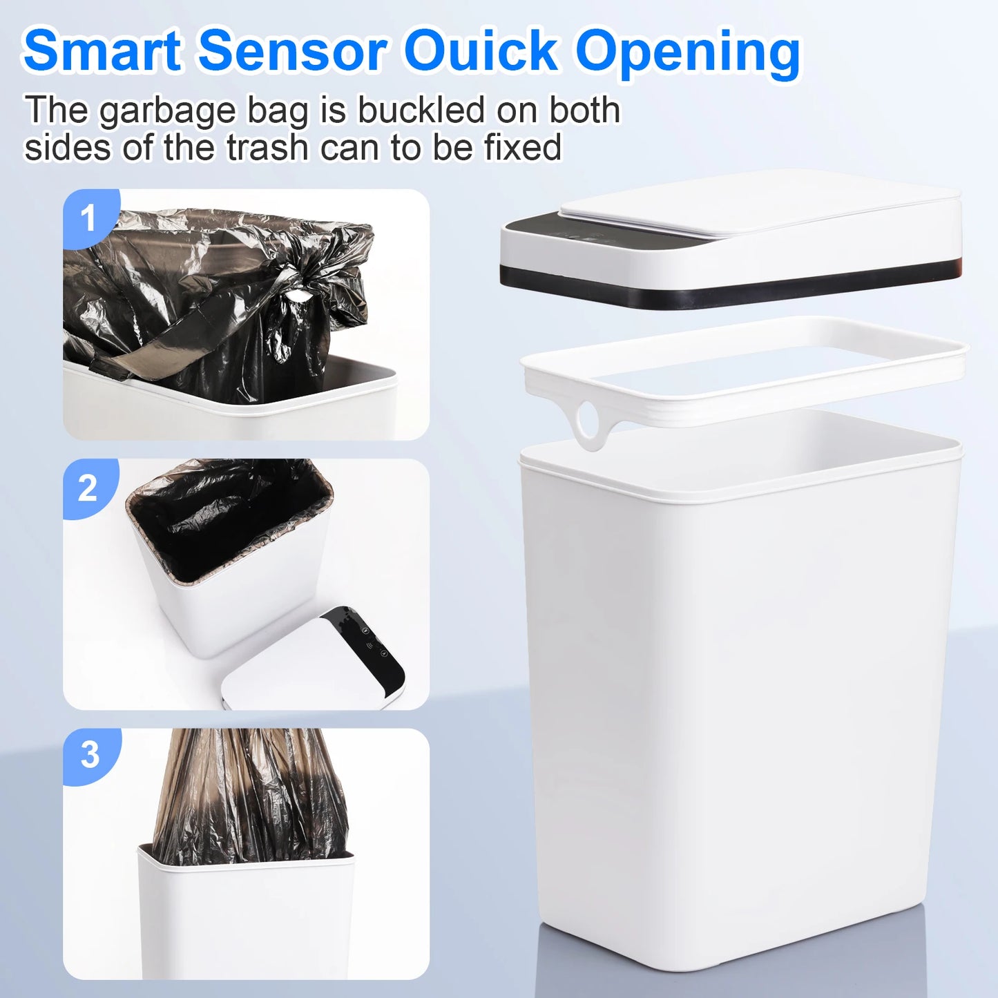 2 Automatic Trash Cans