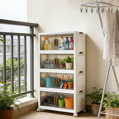 4 Tier Folding Storage Boxes