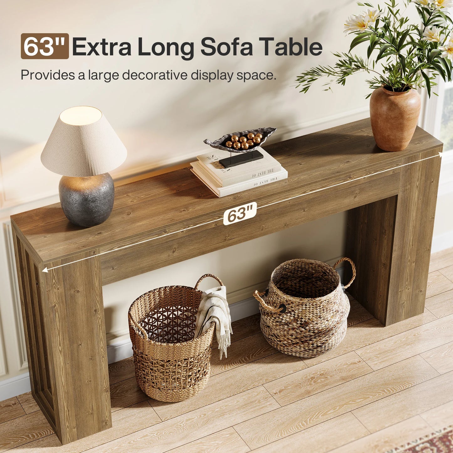 Farmhouse Narrow Sofa Table