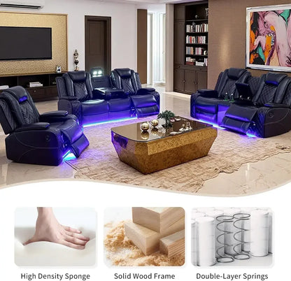 Power Recliner Sofa Set