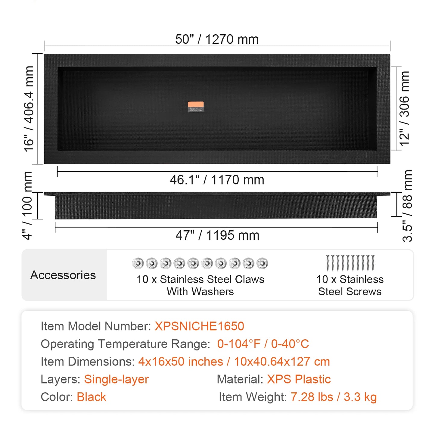 Tile Shelf Organizer