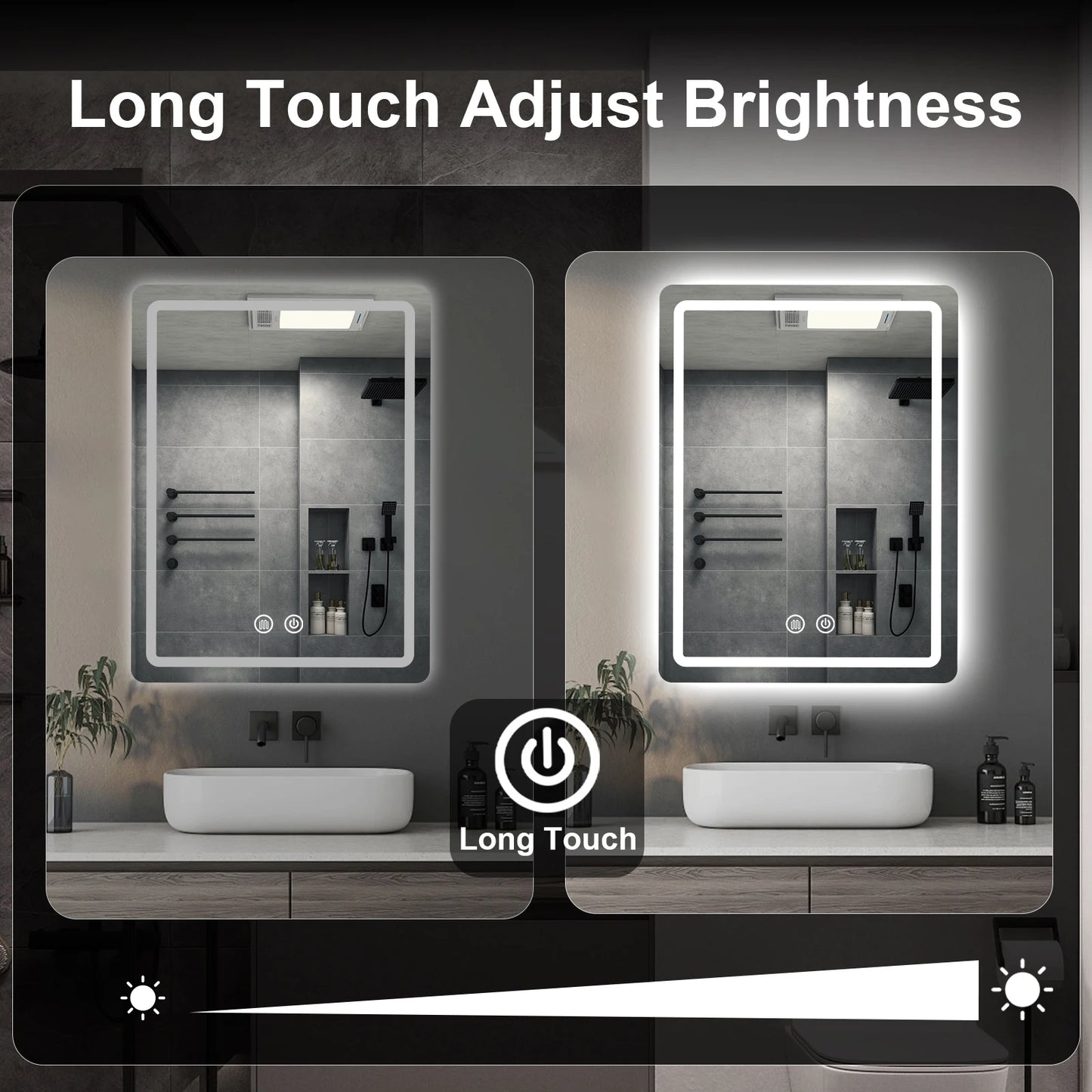 Vanity Mirrors with Backlit Lights