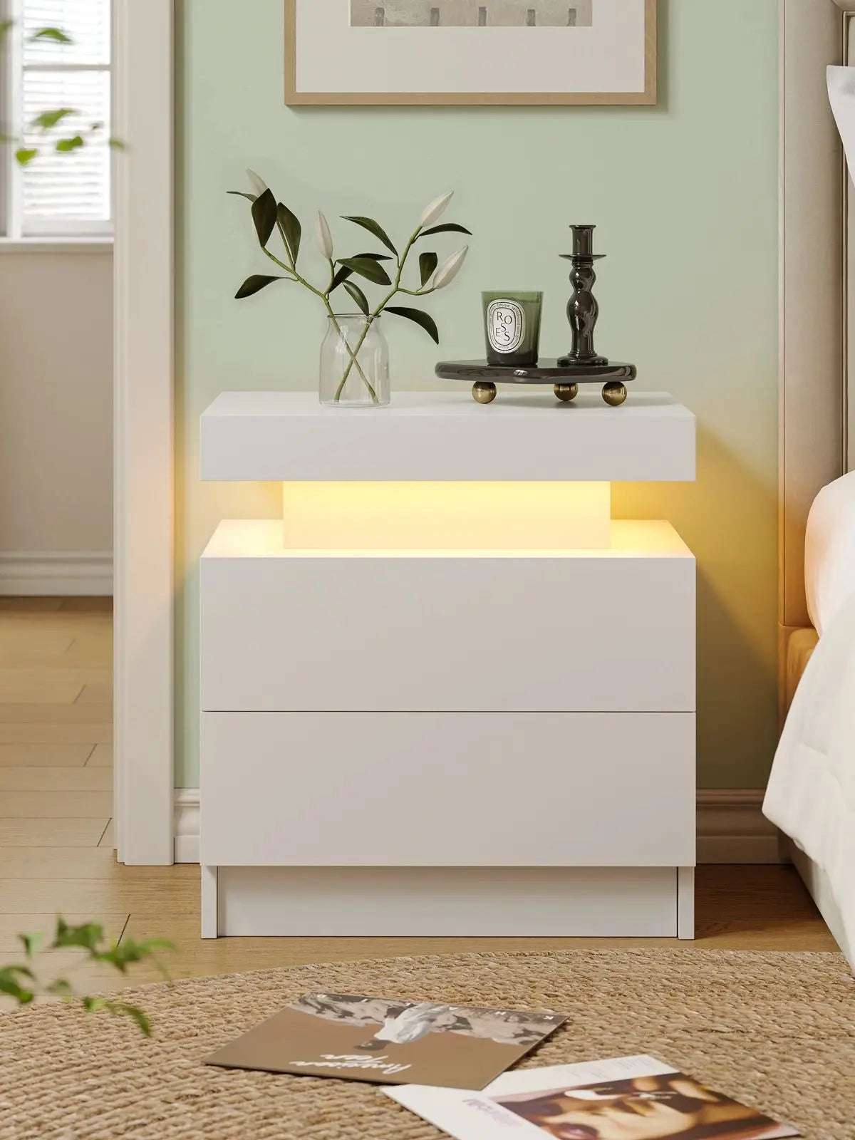 LED Bedside Table