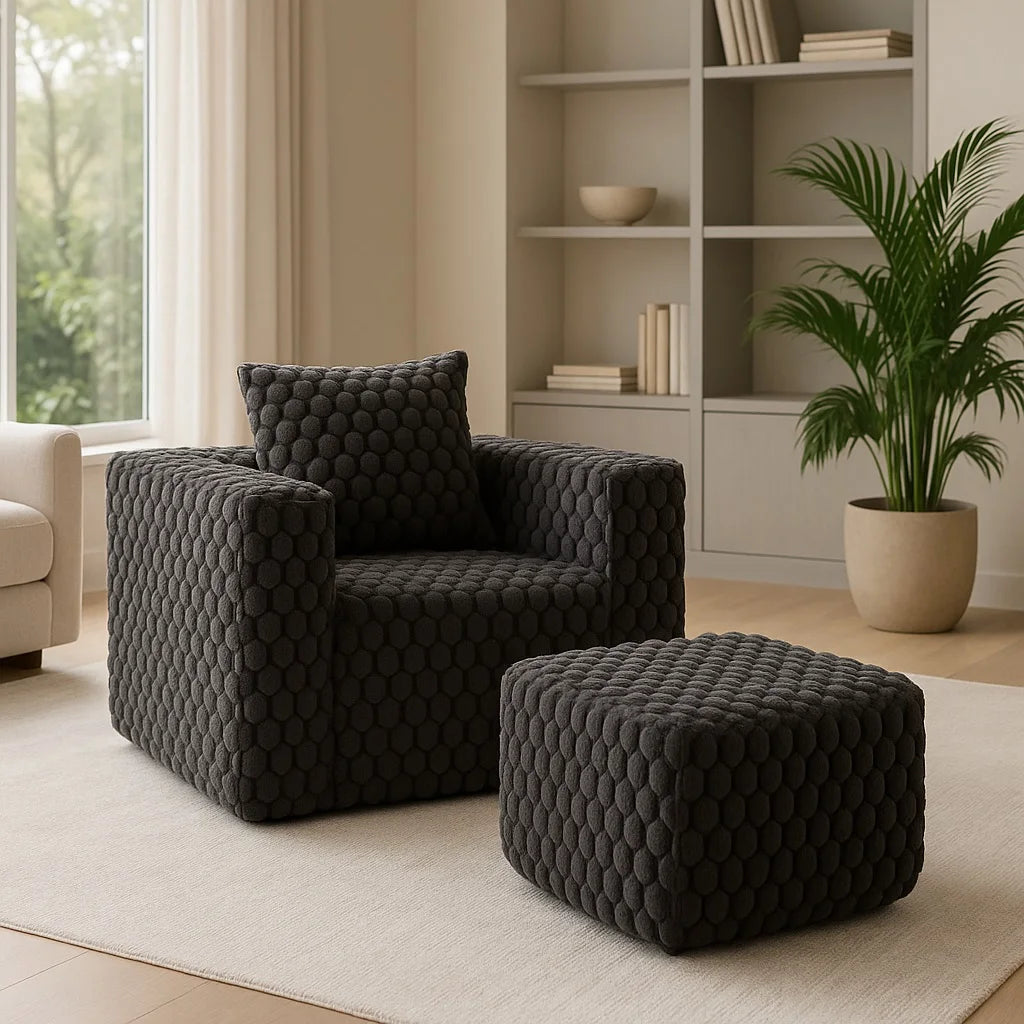 Sectional boneless Couch withModern Sofa with  Upholstered Couches for Room