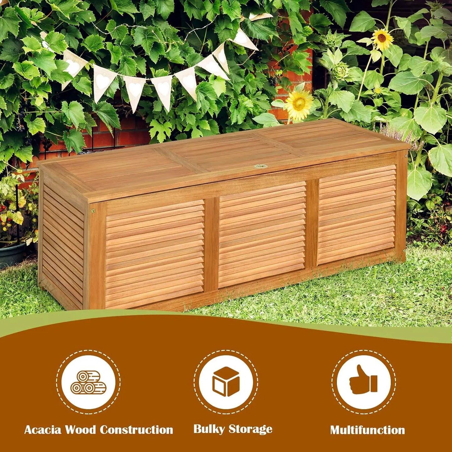 Wood Deck Box
