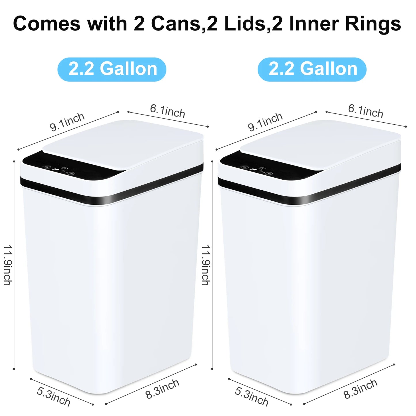 2 Automatic Trash Cans