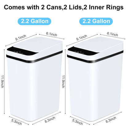 2 Automatic Trash Cans