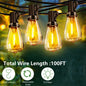 100FT Solar Outdoor String Lights