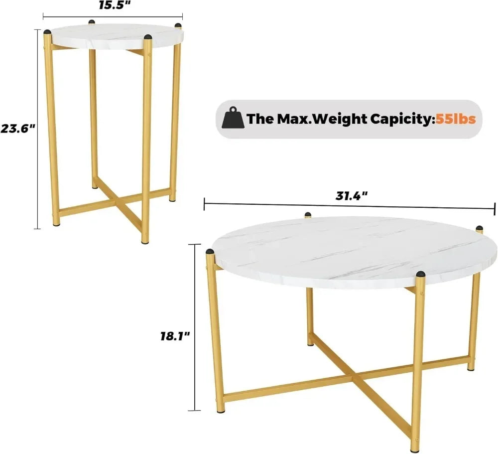 Round Marble Coffee Table