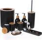 9-Piece Matte Black Bathroom Set
