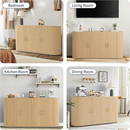 63" Sideboard Buffet Cabinet