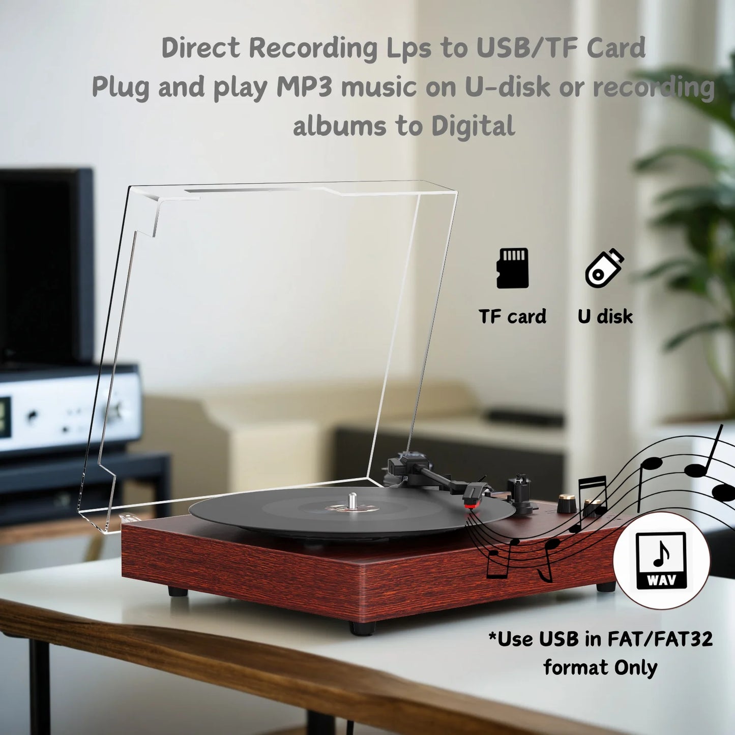 Record Player Vinyl Spinner