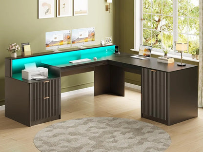 Modern L-Shaped Office Desk