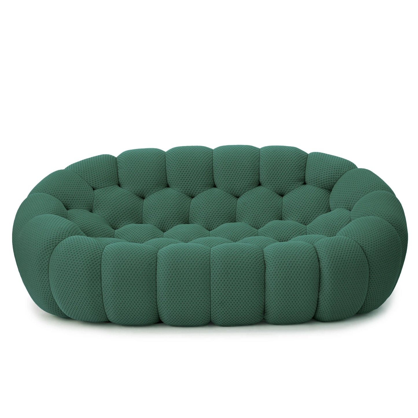 78'' Modern Curved Boneless Sofa Football-Shaped Lazy Floor Sofas
