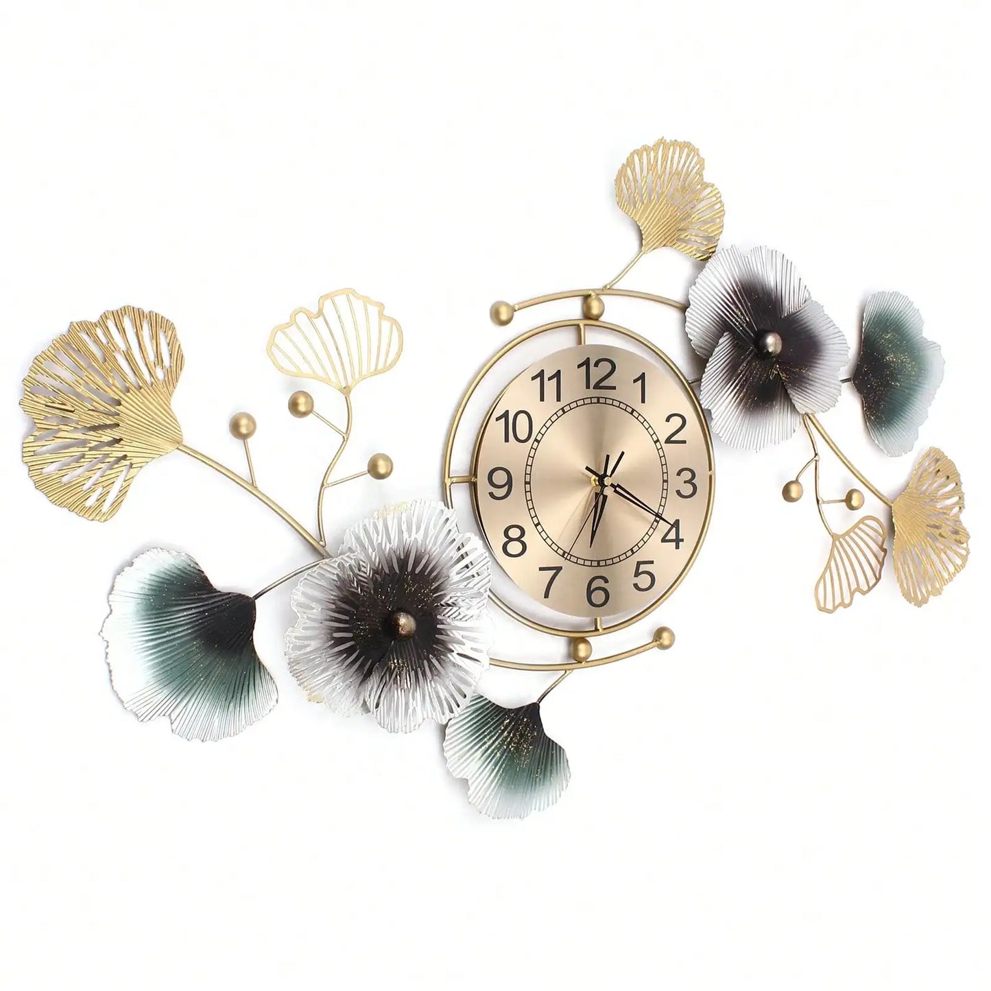 Ginkgo Leaf Wall Clock