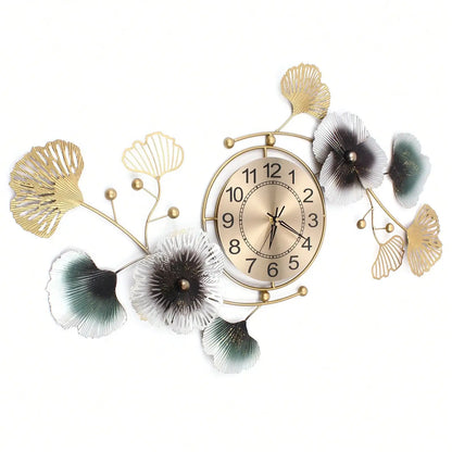 Ginkgo Leaf Wall Clock