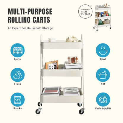 Metal Storage Kitchen Cart