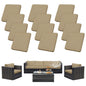 12Pcs Patio Cushion Cover Replacement