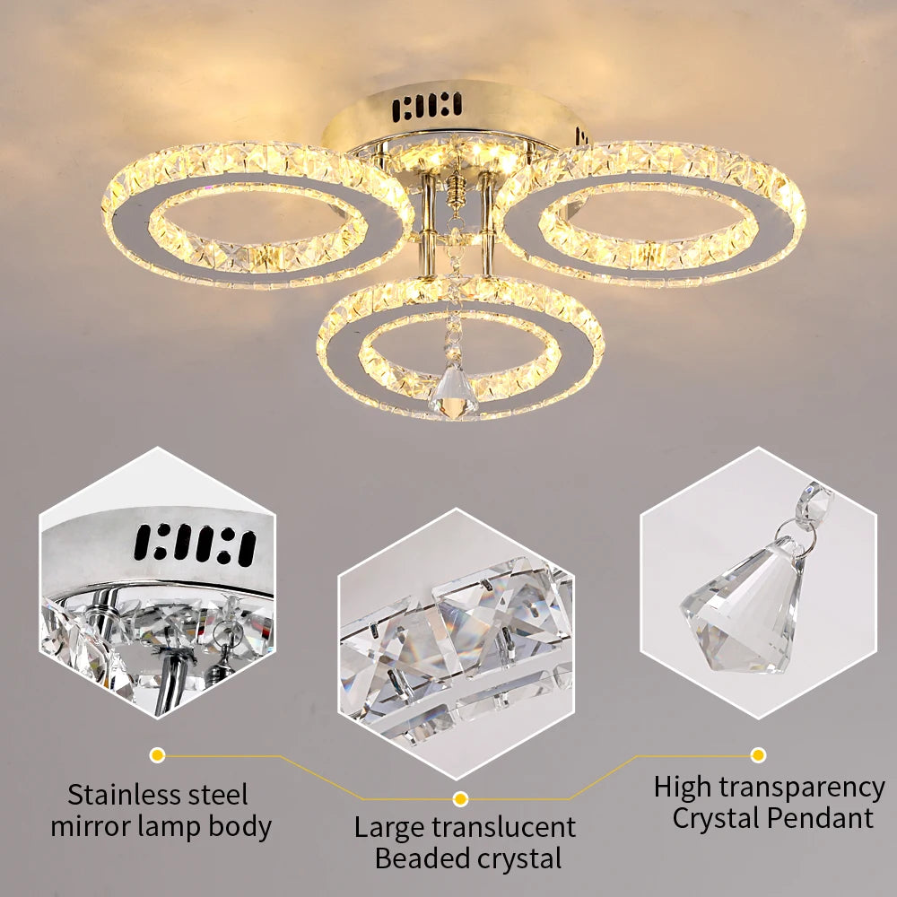 Modern Ceiling Crystal Chandelier