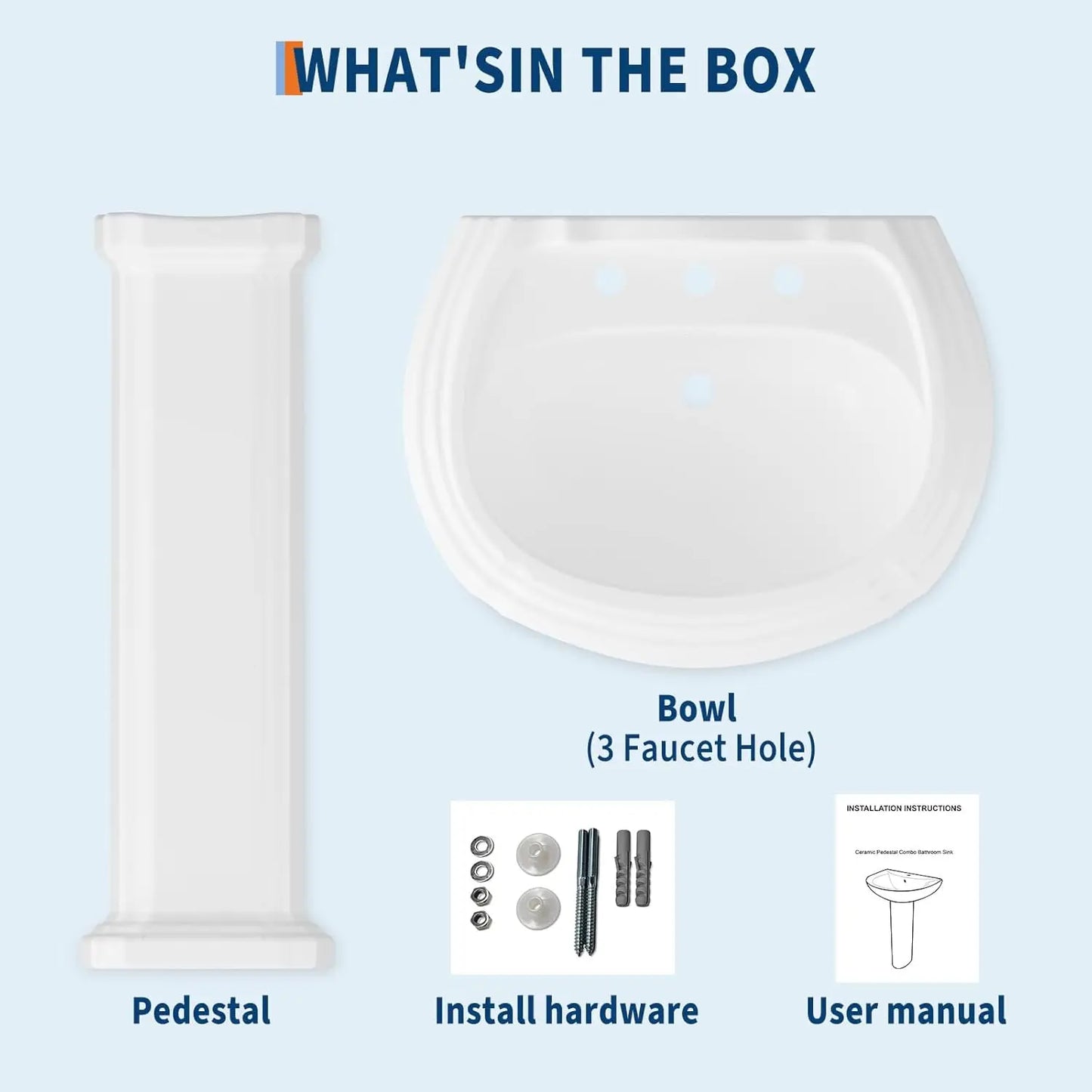 Ceramic Pedestal Sink