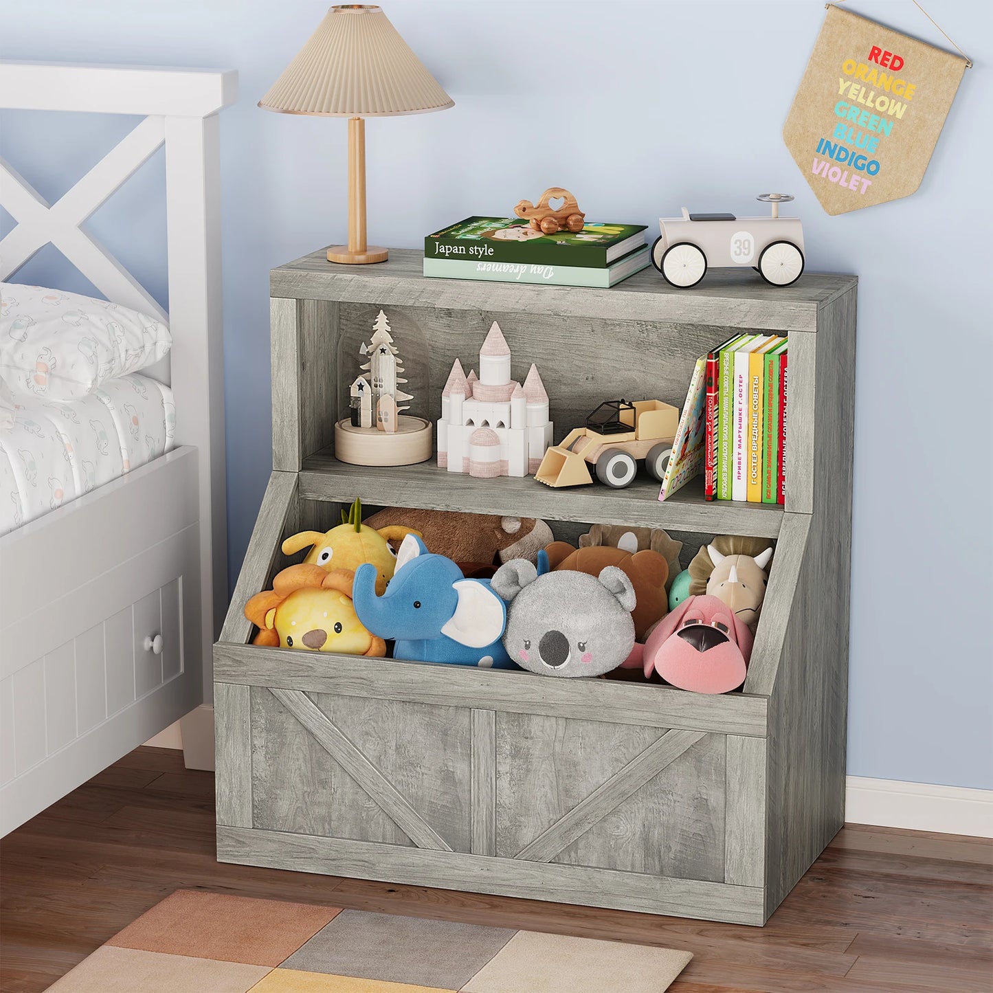Wooden Toy Storage Organizer